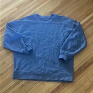 Lululemon All Yours Blue Crewneck Sweater Relaxed Fit